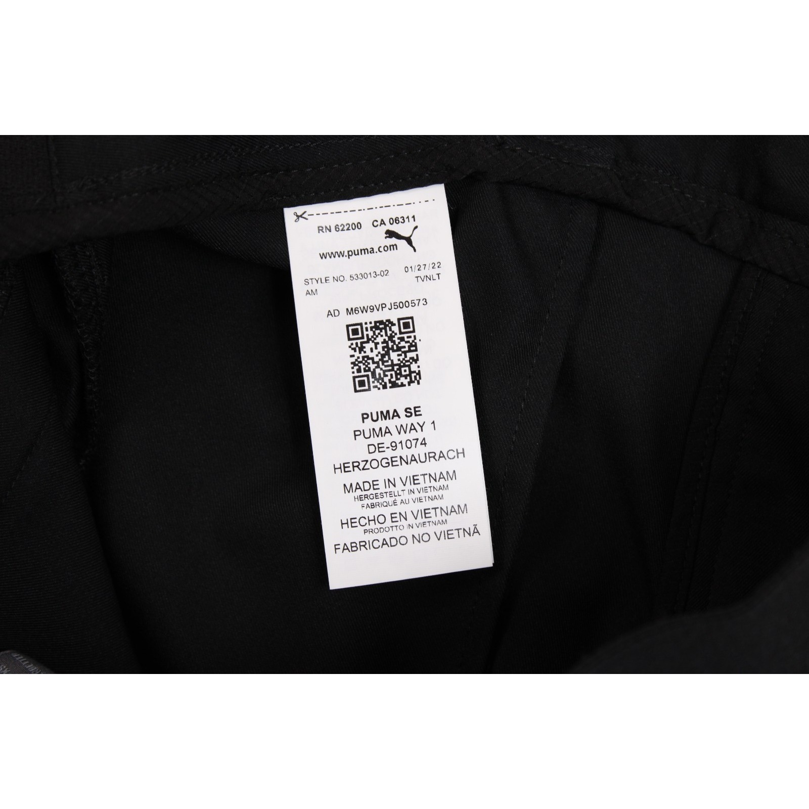 $65 Puma Womens Bermuda Golf Chino Shorts 8" Sz Xs Black Upf 50 Stetch Waist Nwt — image 7 of 8